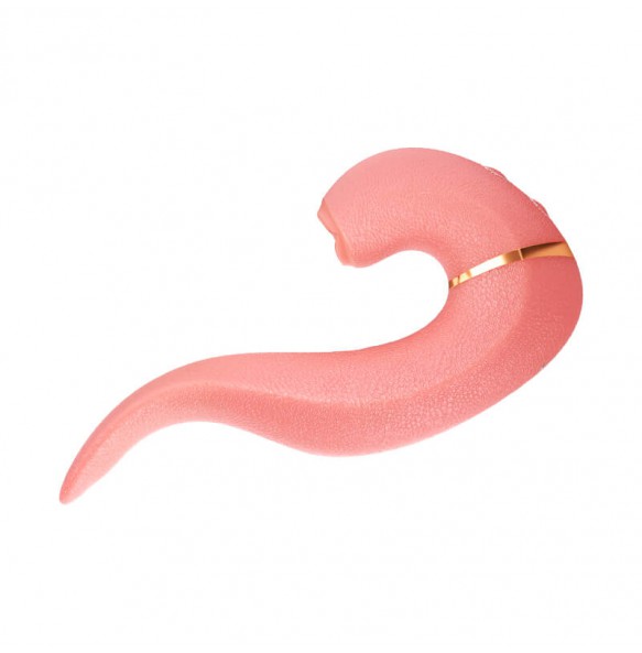 QUER - Magic Tongue Licking Suction Clitoral Vibrator (Chargeable - Pink)